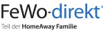 Logo von FeWo-direkt, Urlaubsunterkünfte-Plattform.