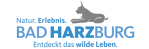 Logo von Bad Harzburg mit Hirschsilhouette.