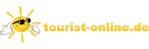 Logo von tourist-online.de mit Sonnensymbol.